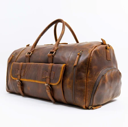 Alpha 46L Leather Duffle - Image 9