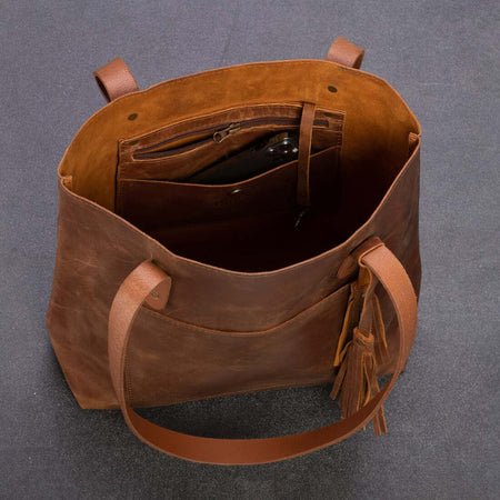 Leather Tote Bag - Image 4