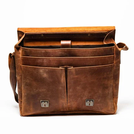 Coarse Leather Messenger - Image 11