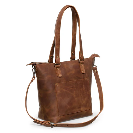 Crossbody Leather Tote - Image 7