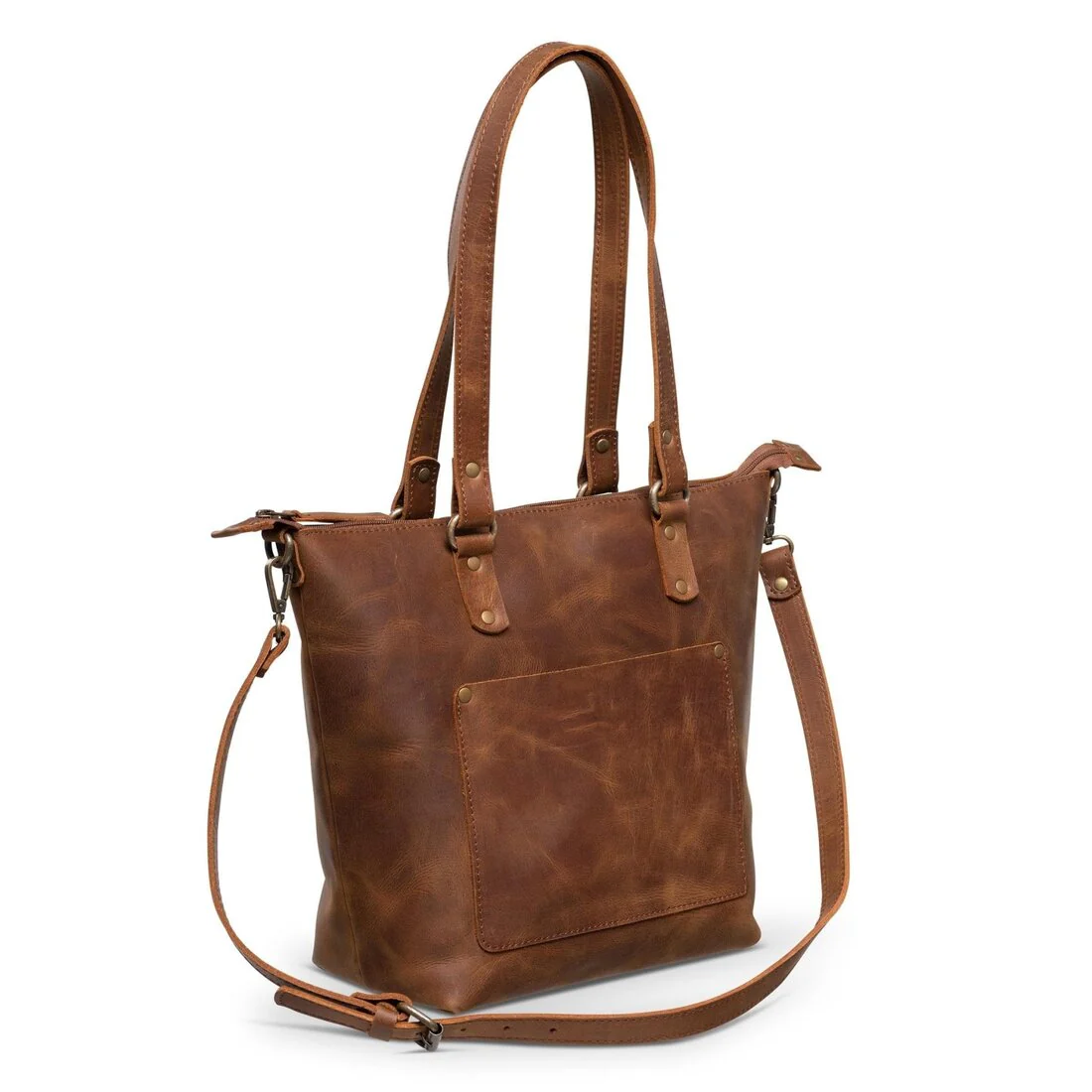 Crossbody Leather Tote - Image 3