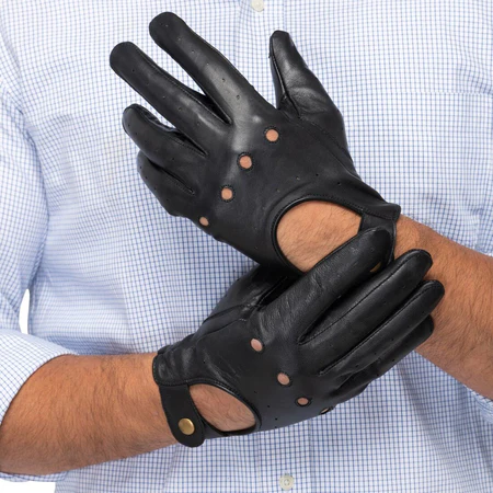 Leather Driving Gloves Men - Image 6