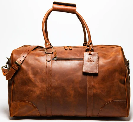 Tourist 60L Leather Duffle - Image 2
