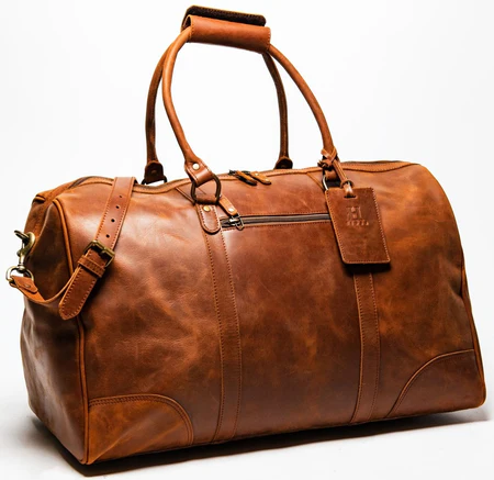 Tourist 60L Leather Duffle - Image 3